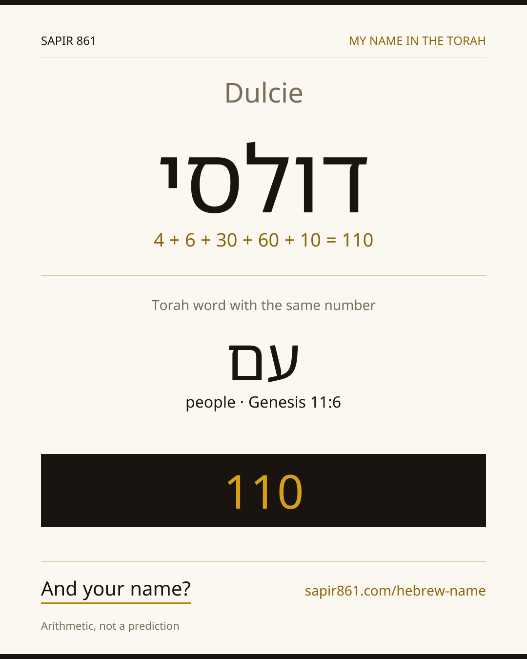 Dulcie — דולסי