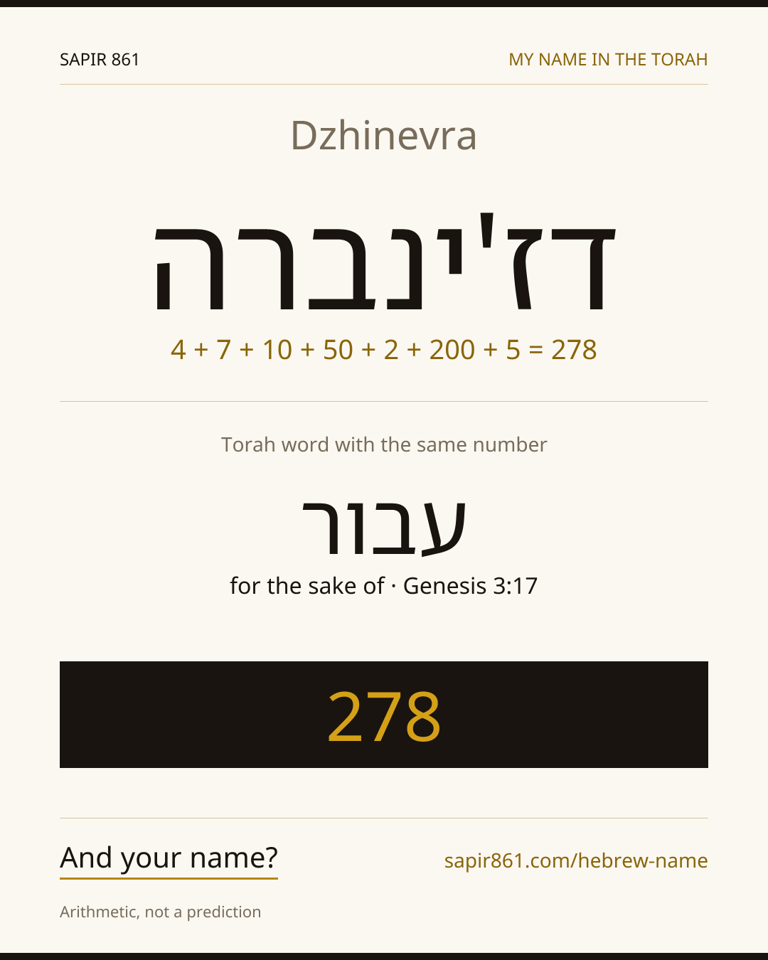 Dzhinevra — דז'ינברה
