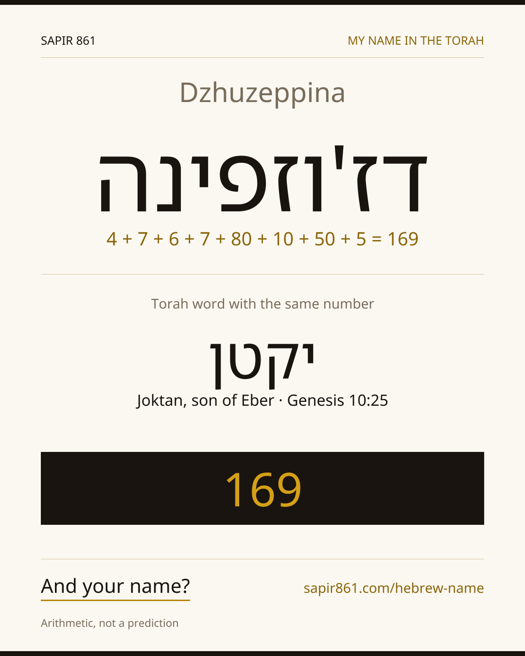 Dzhuzeppina — דז'וזפינה