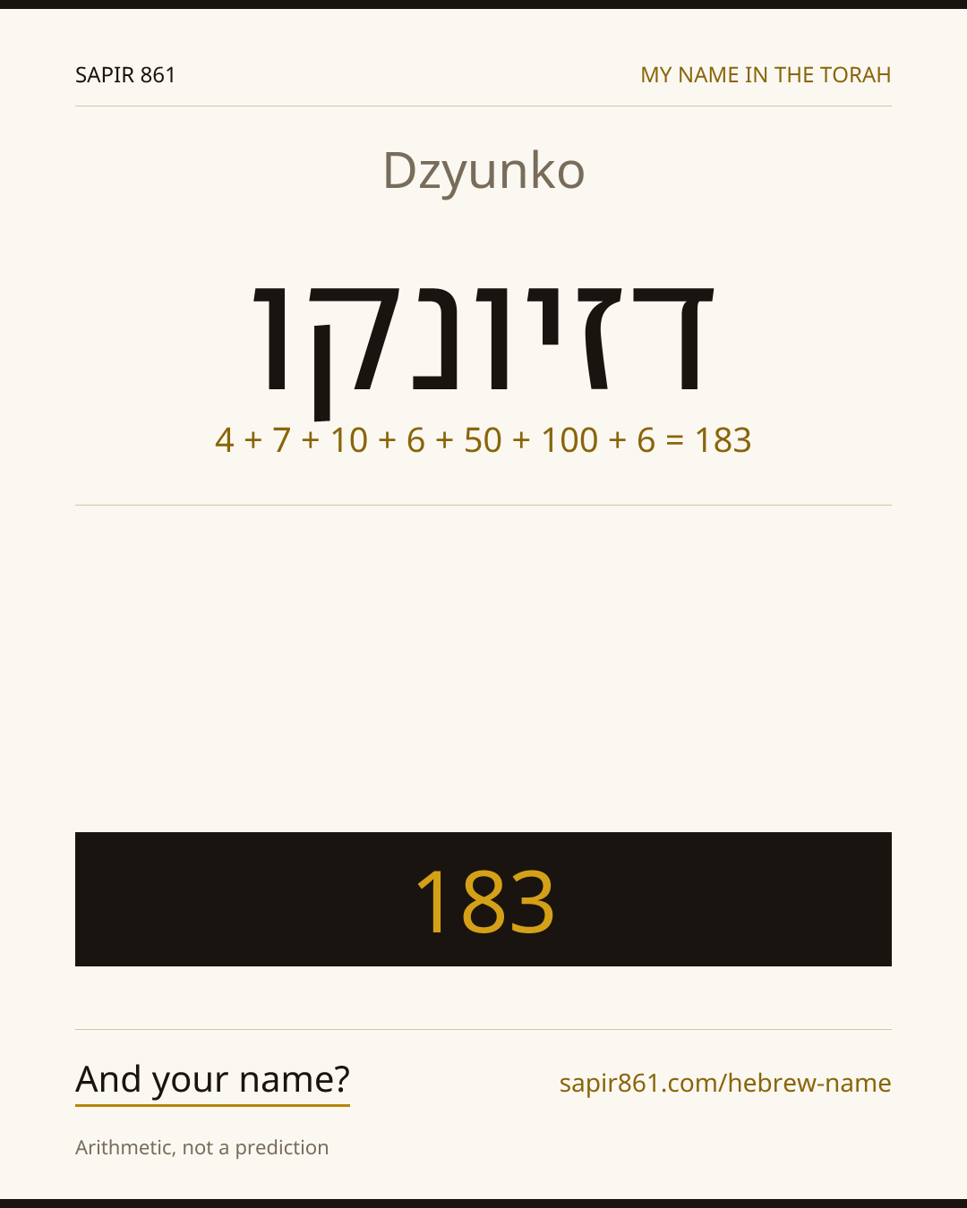 Dzyunko — דזיונקו