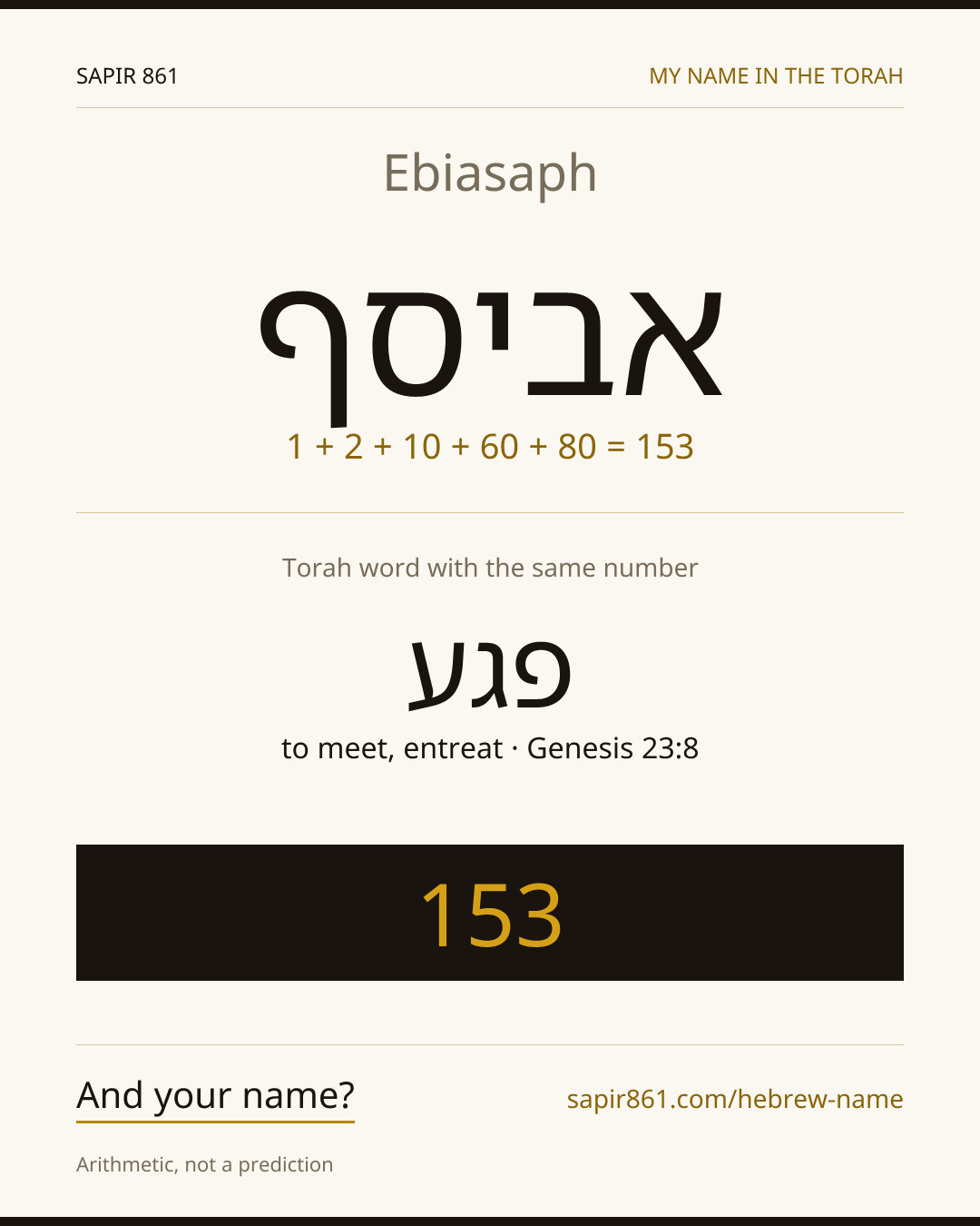 Ebiasaph — אביסף