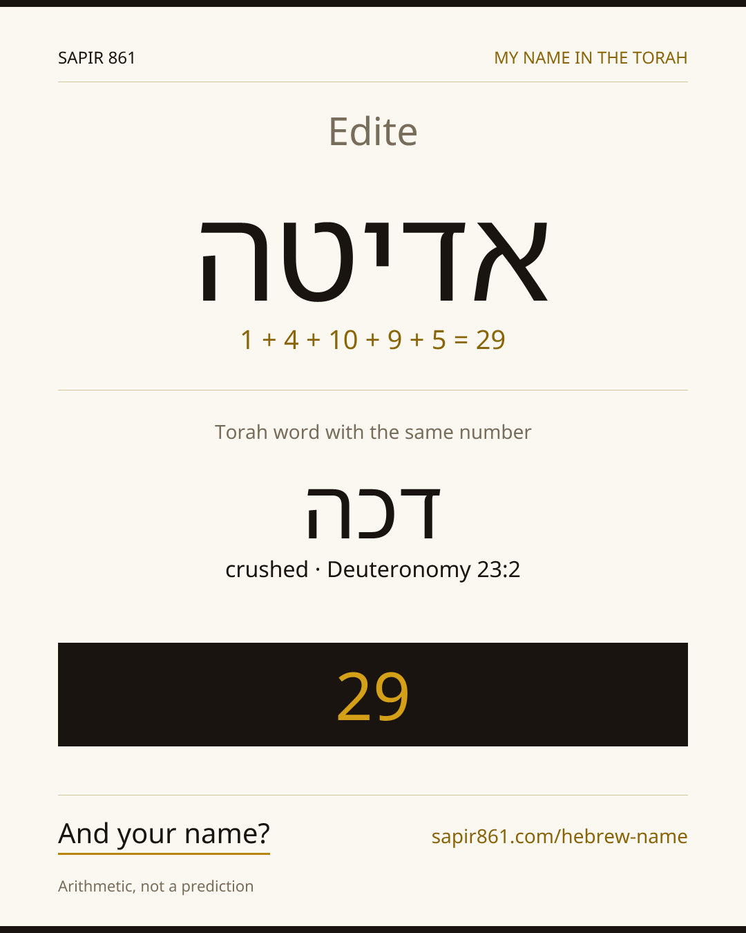 Edite — אדיטה