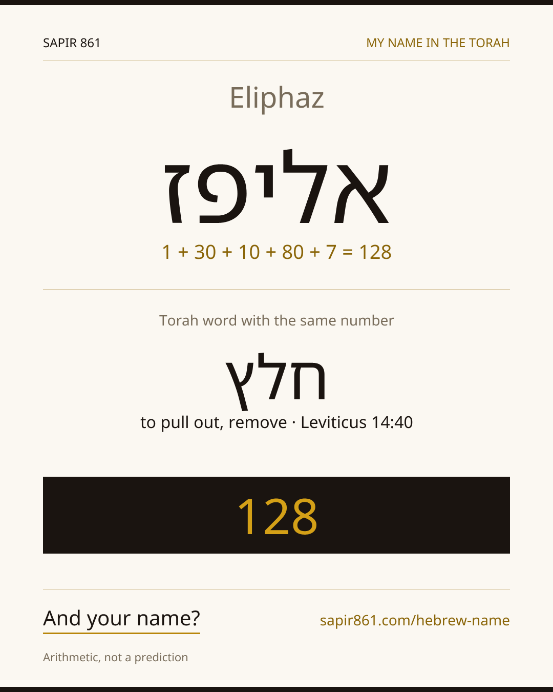 Eliphaz — אליפז
