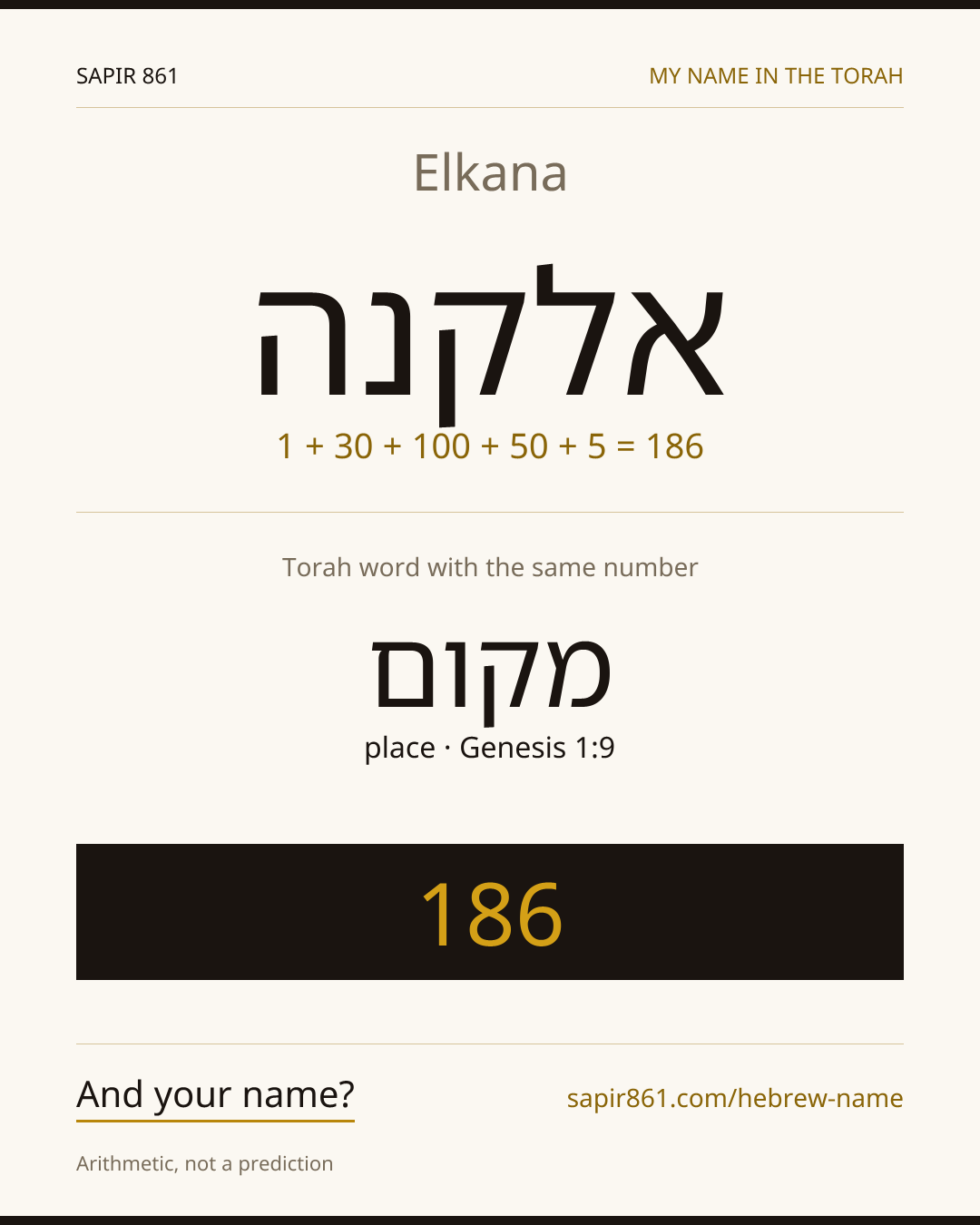 Elkana — אלקנה