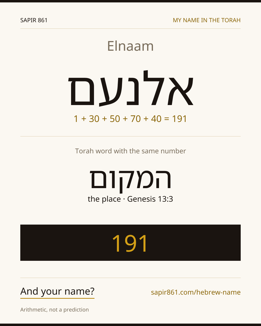 Elnaam — אלנעם