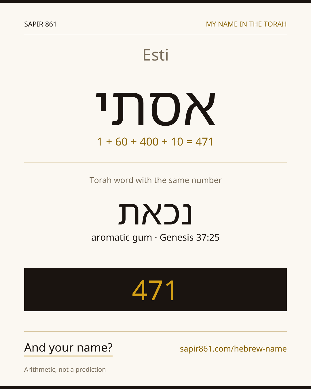 Esti — אסתי
