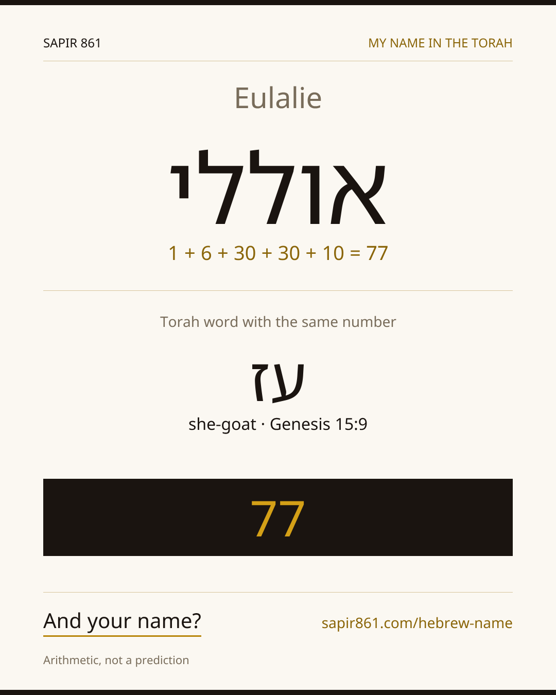 Eulalie — אוללי