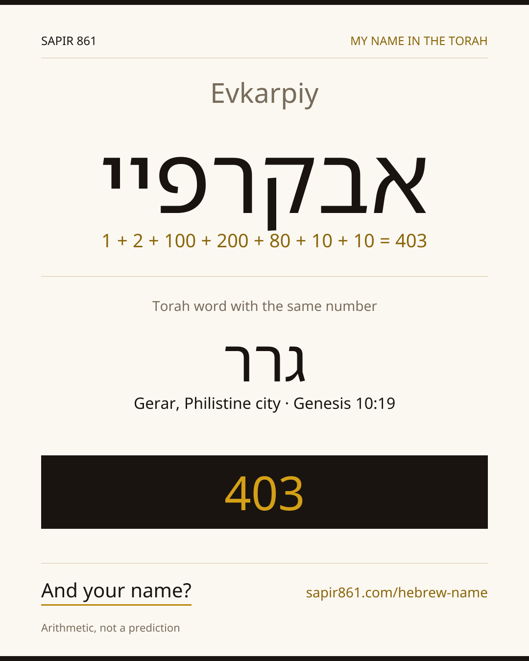 Evkarpiy — אבקרפיי
