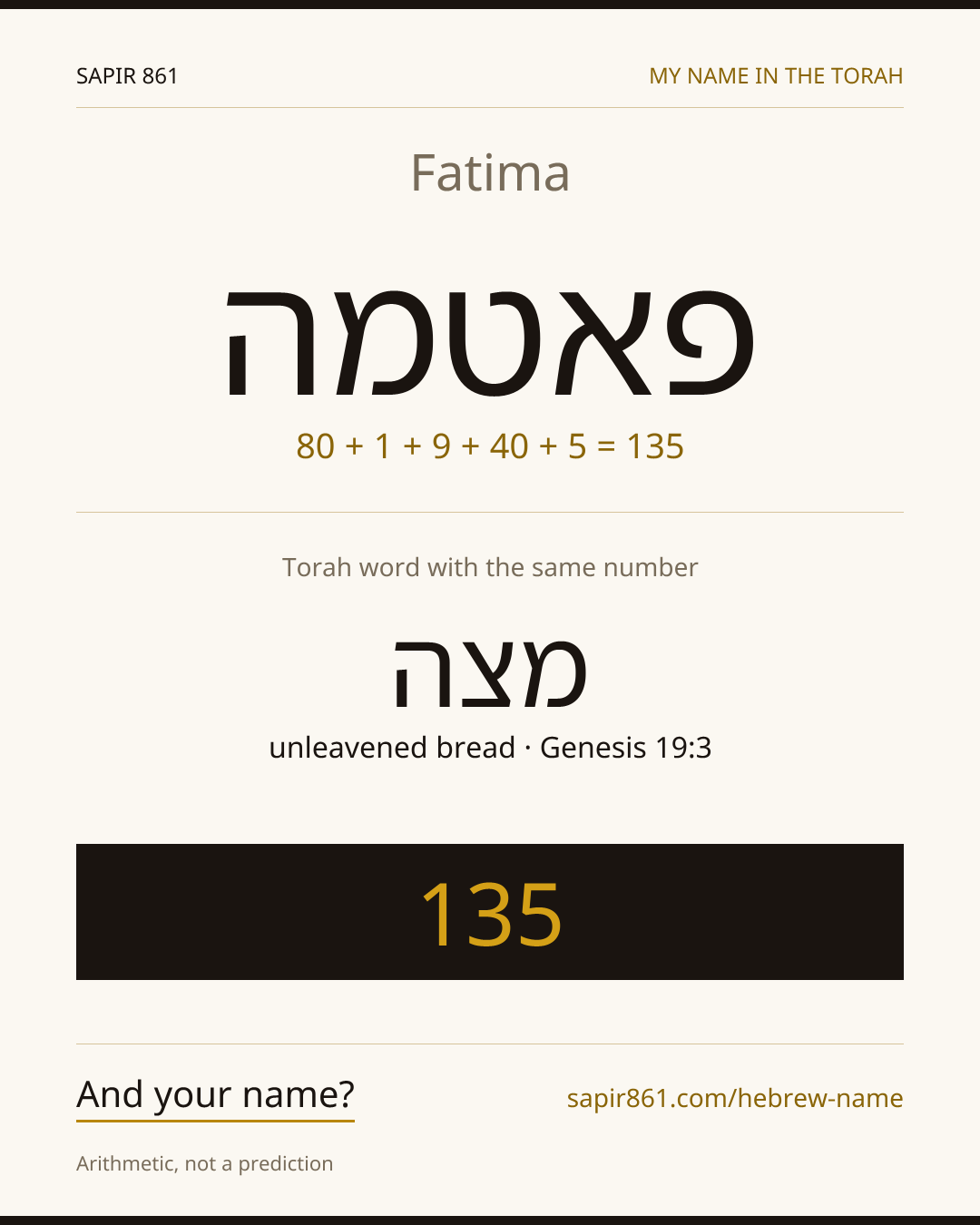 Fatima — פאטמה