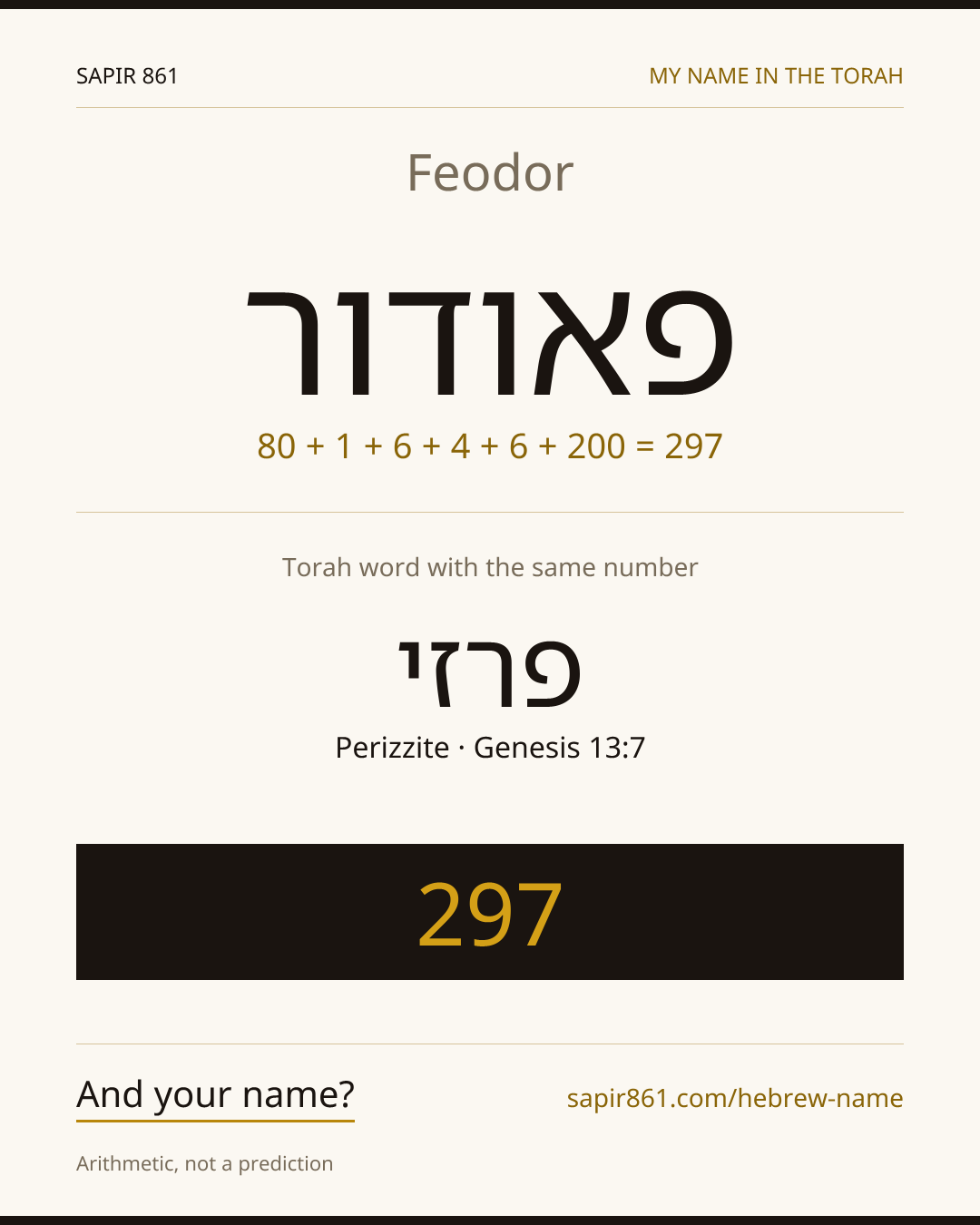 Feodor — פאודור