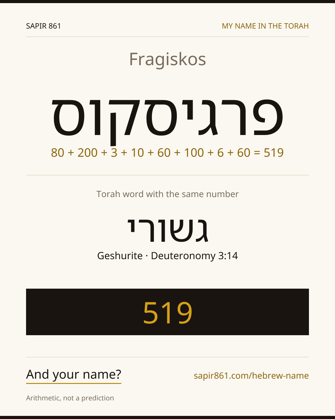 Fragiskos — פרגיסקוס