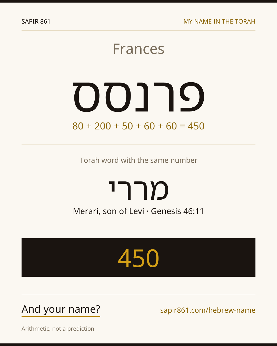 Frances — פרנסס