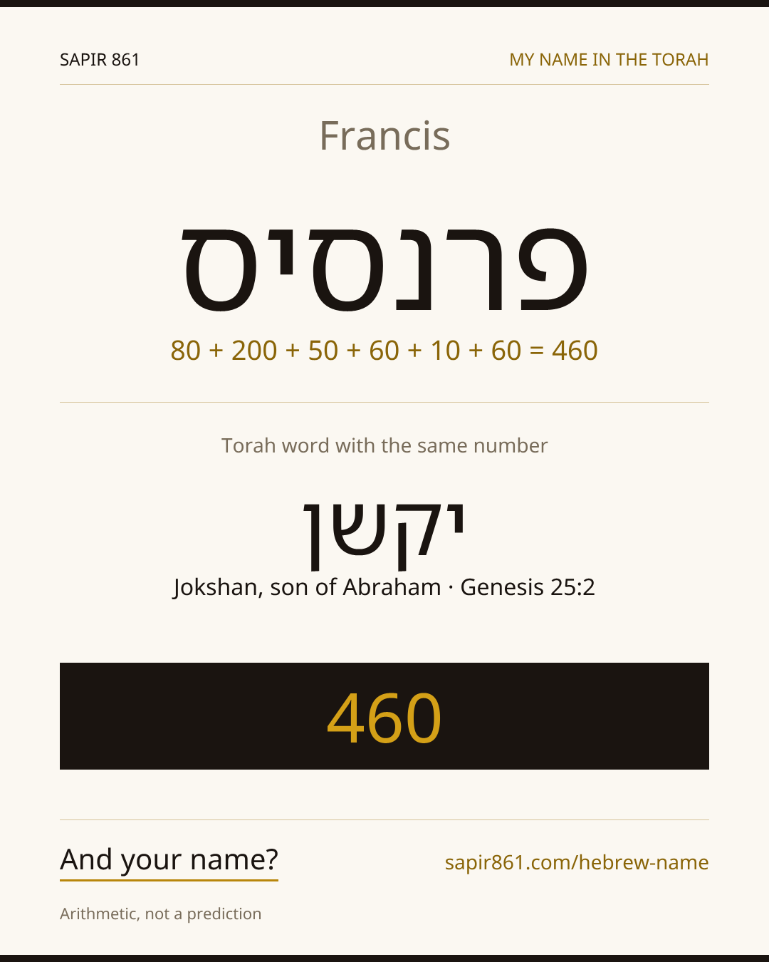 Francis — פרנסיס