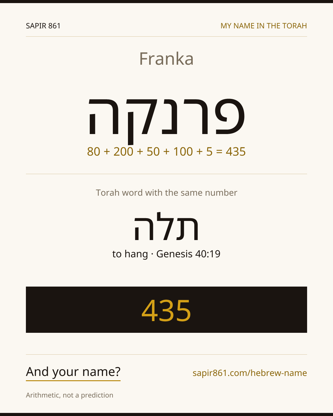 Franka — פרנקה