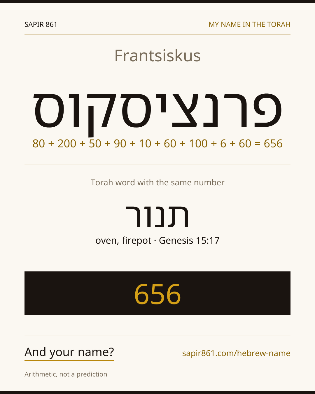 Frantsiskus — פרנציסקוס
