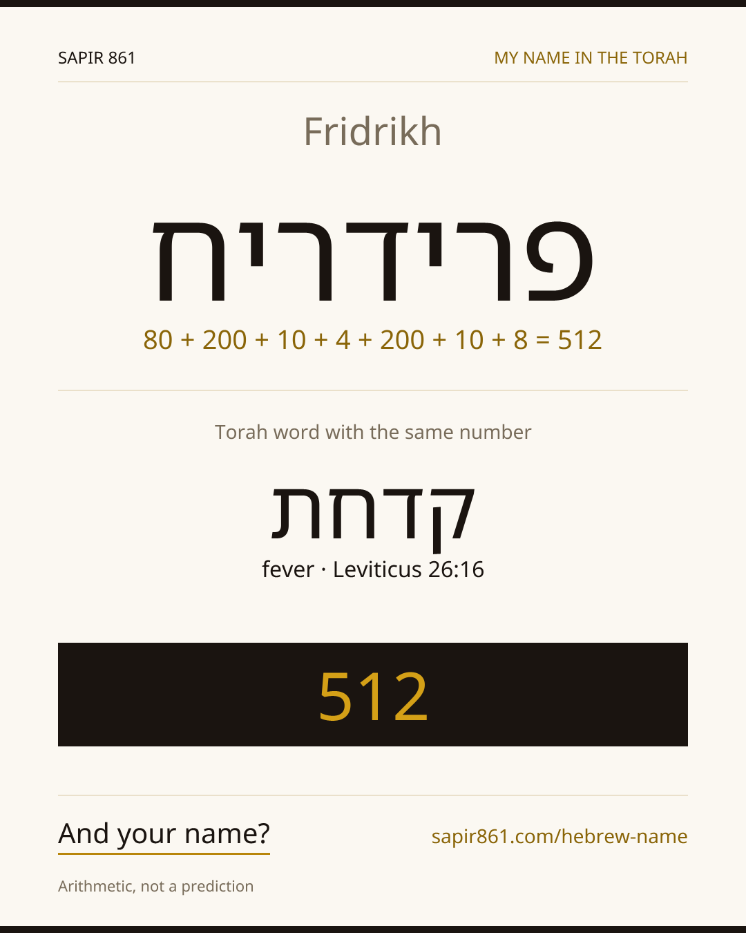 Fridrikh — פרידריח
