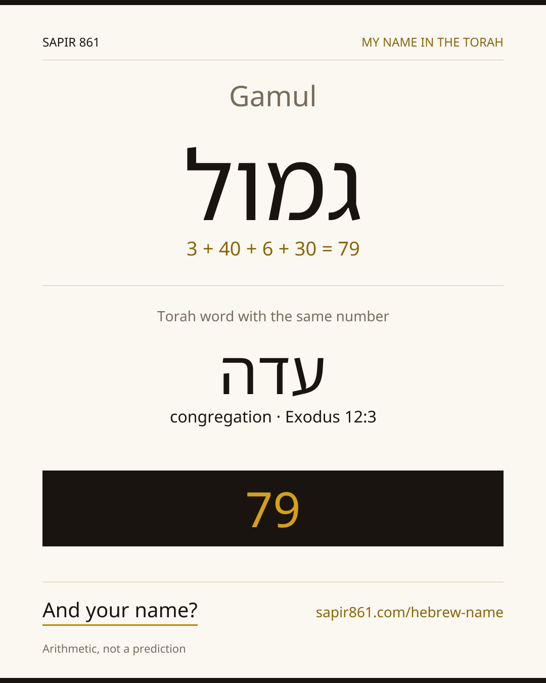 Gamul — גמול