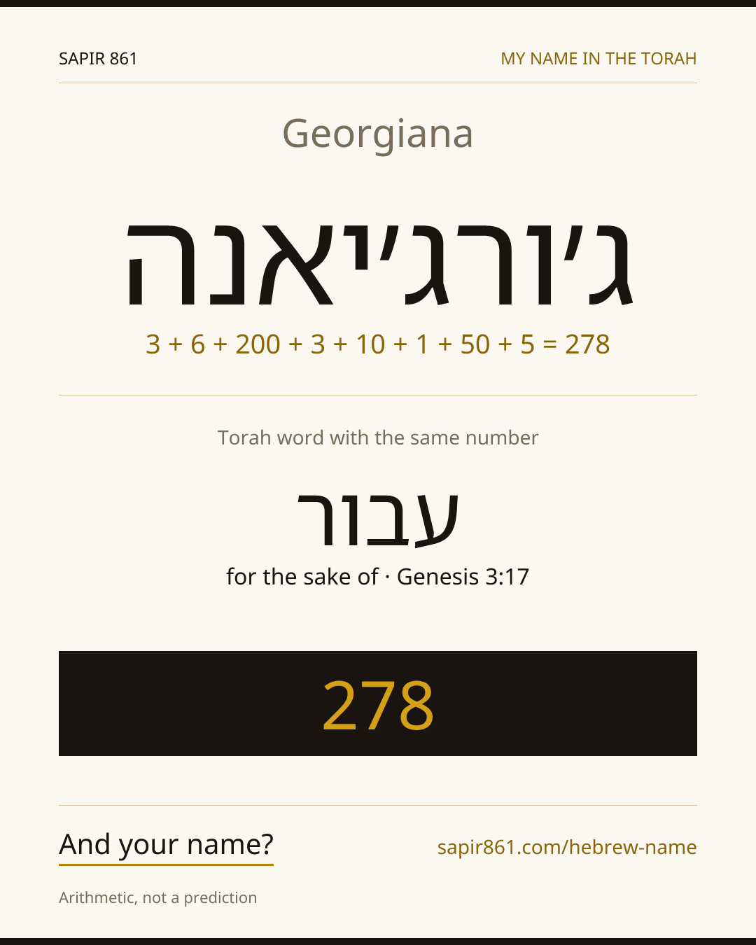 Georgiana — ג׳ורג׳יאנה