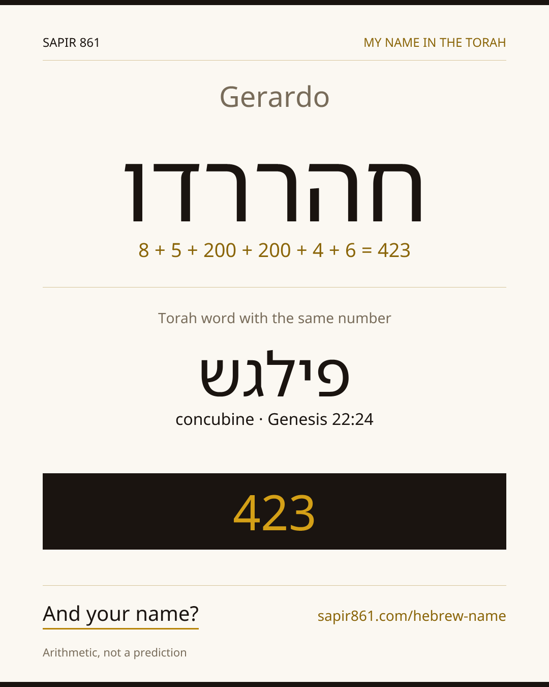 Gerardo — חהררדו