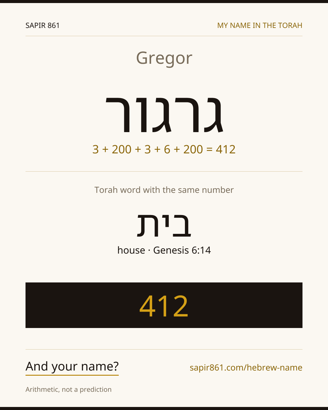 Gregor — גרגור