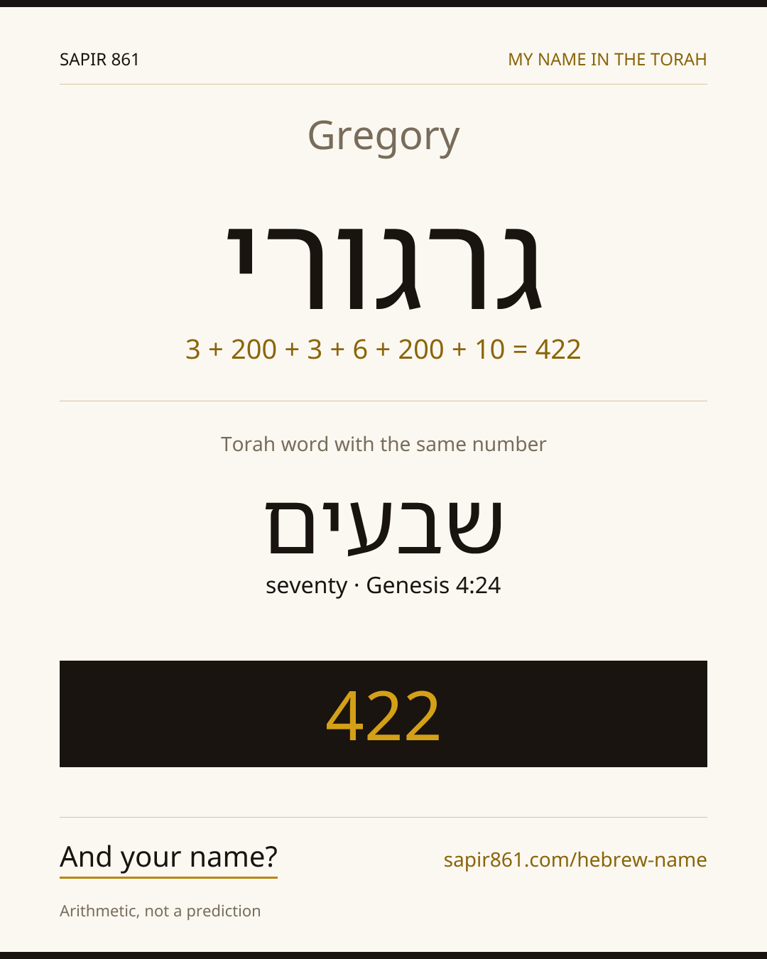 Gregory — גרגורי