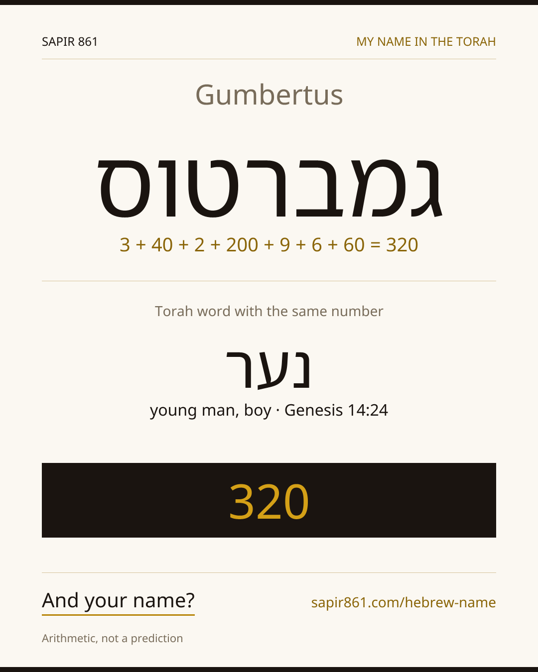 Gumbertus — גמברטוס