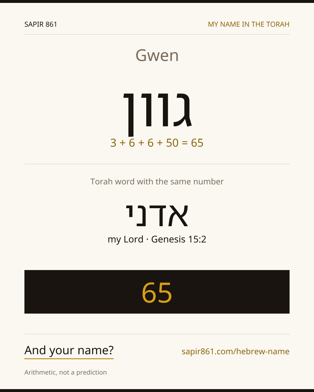 Gwen — גוון