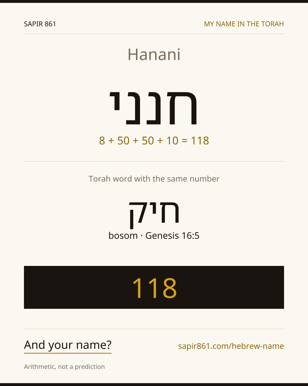 Hanani — חנני