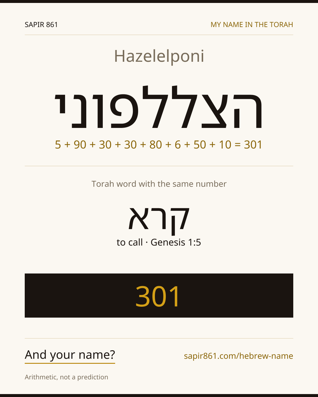Hazelelponi — הצללפוני