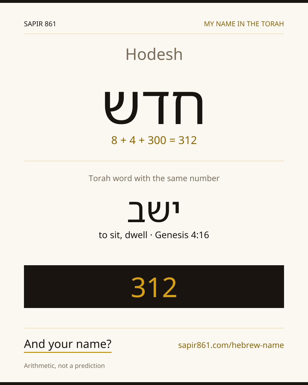 Hodesh — חדש