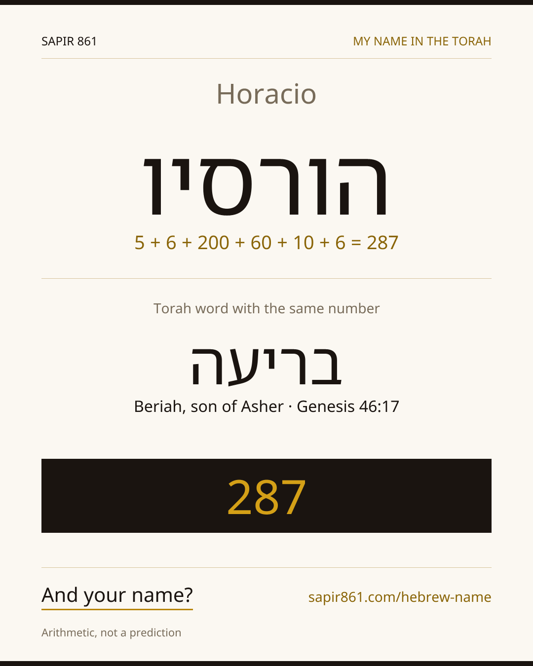 Horacio — הורסיו