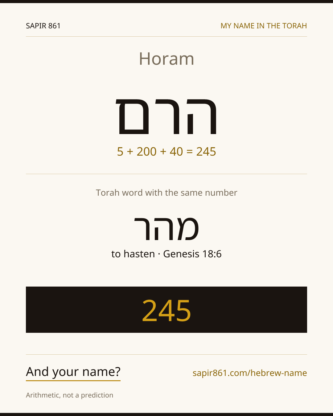 Horam — הרם