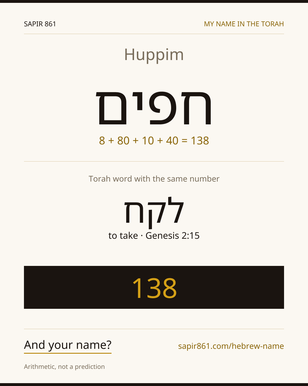 Huppim — חפים