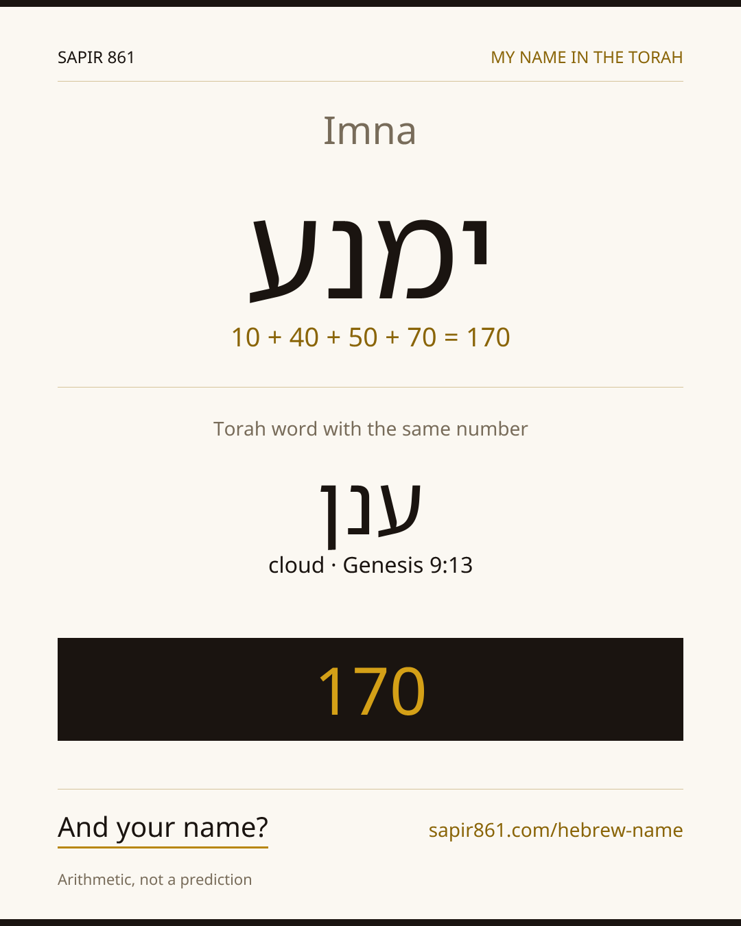 Imna — ימנע