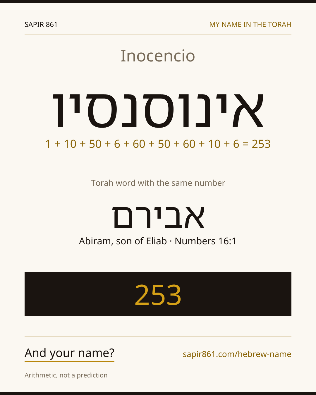 Inocencio — אינוסנסיו