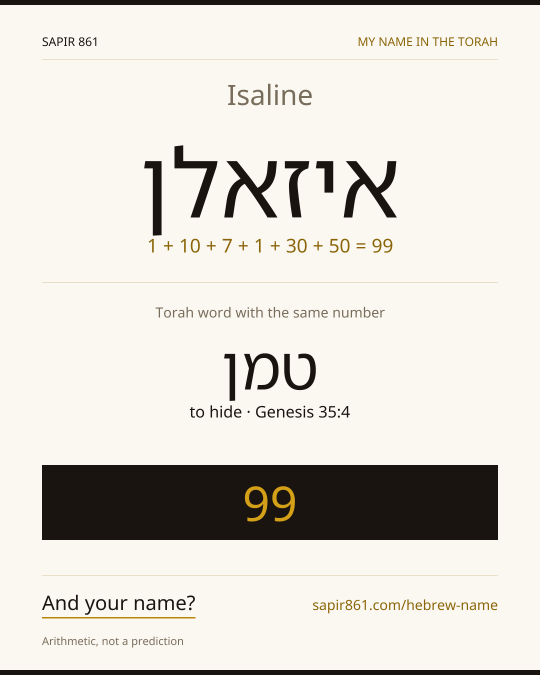 Isaline — איזאלן
