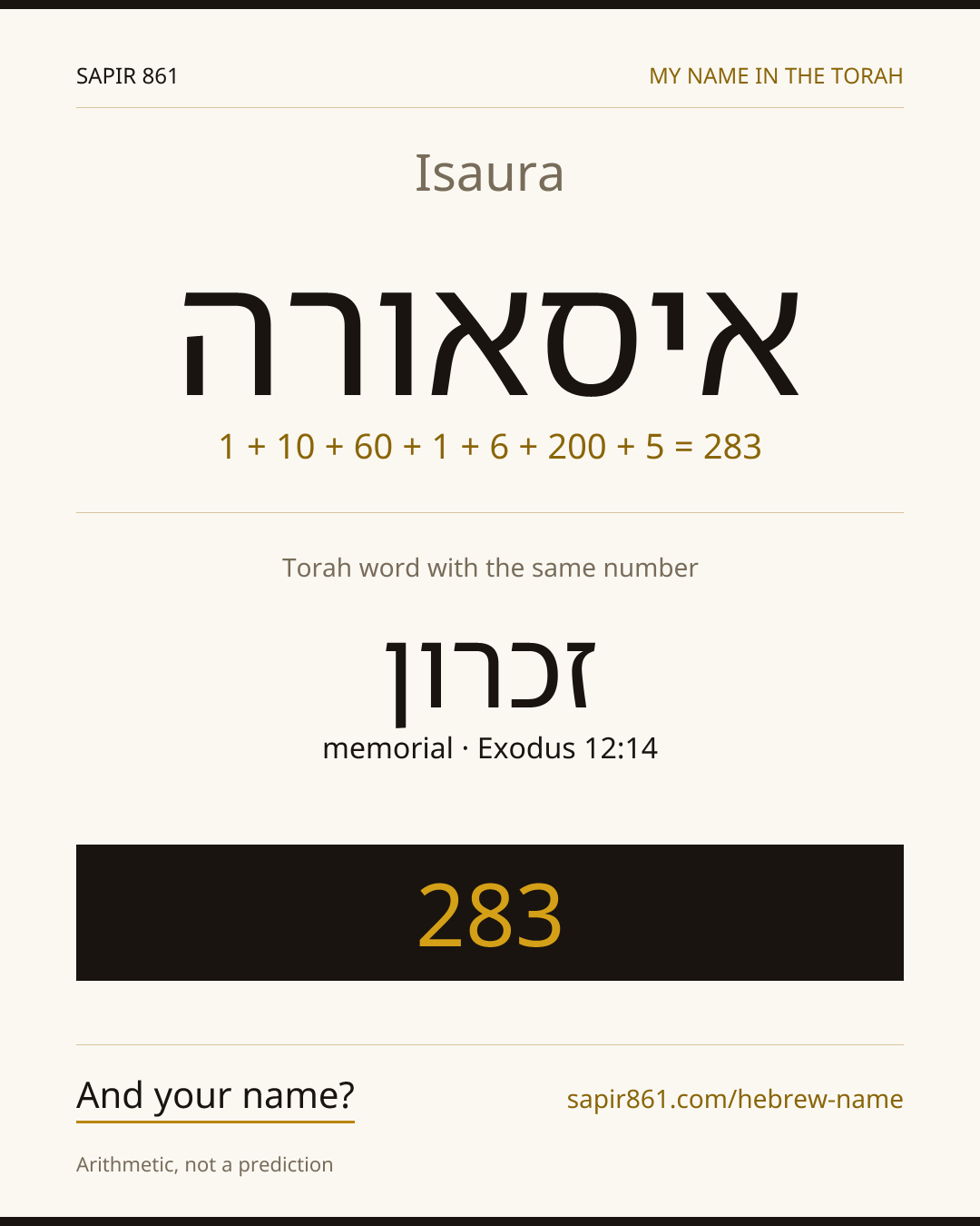 Isaura — איסאורה