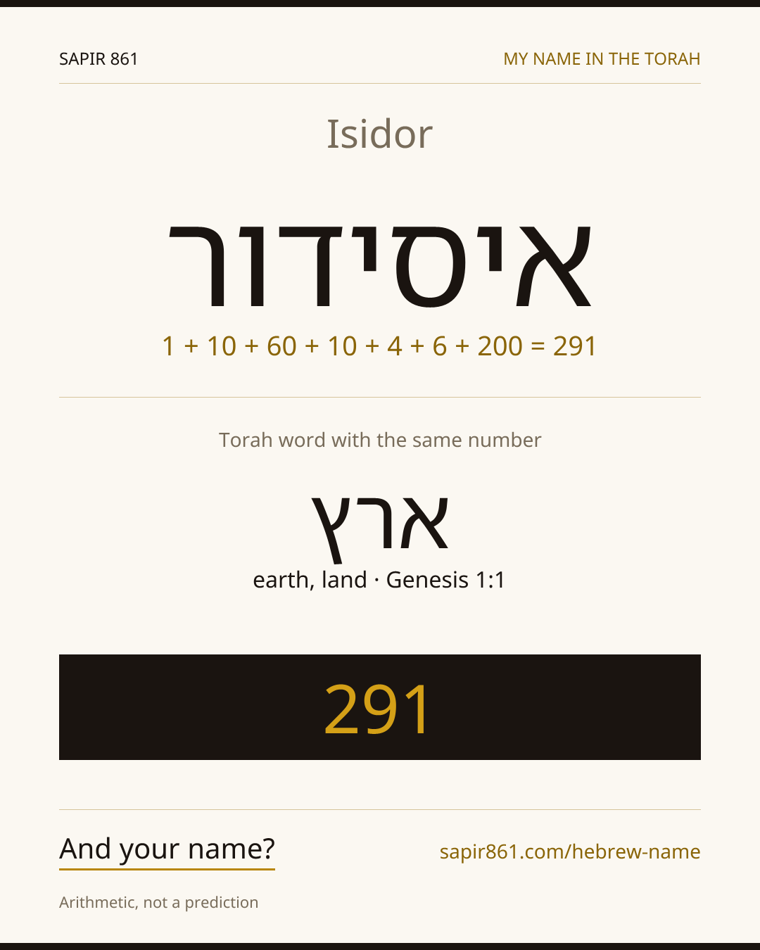 Isidor — איסידור