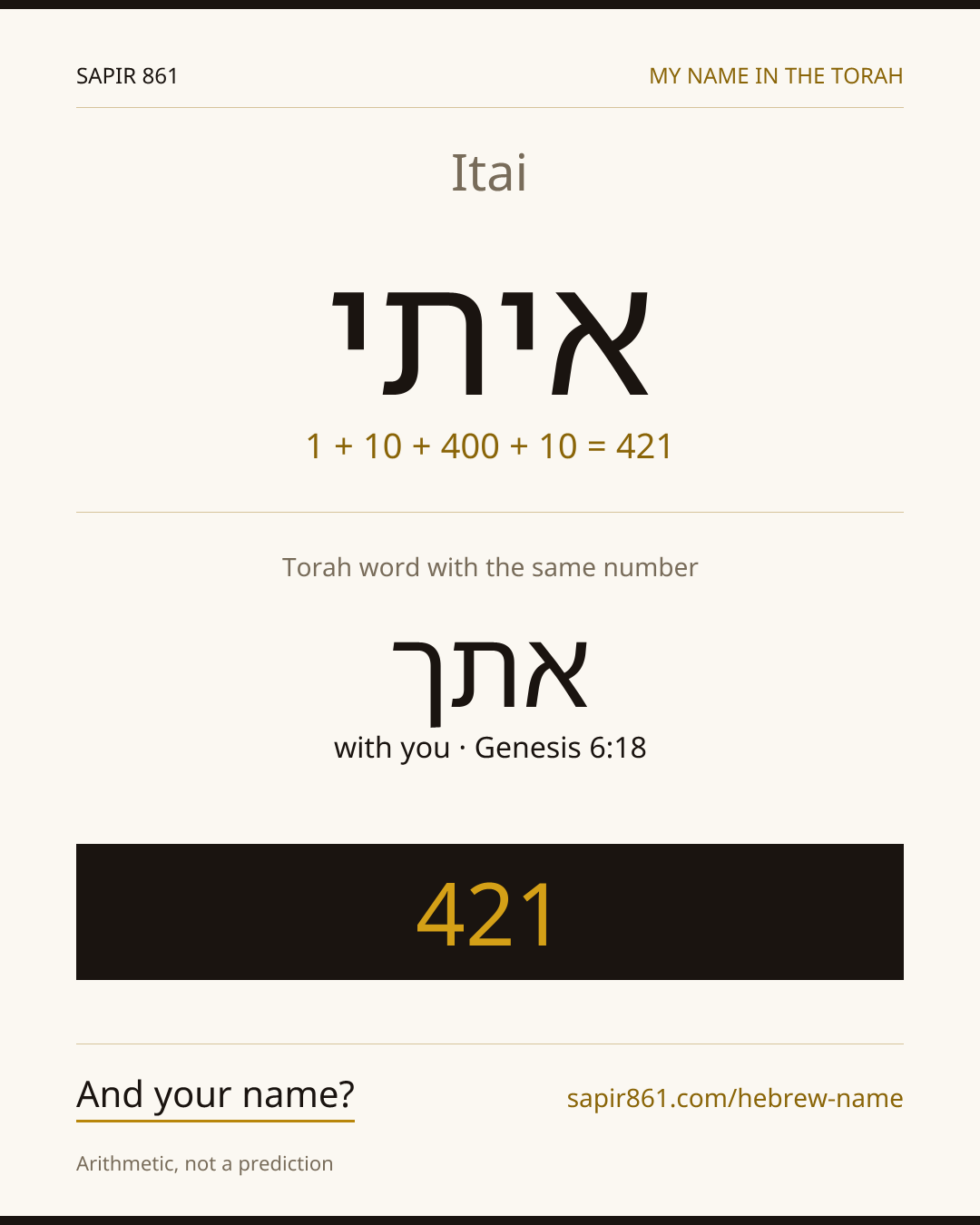 Itai — איתי