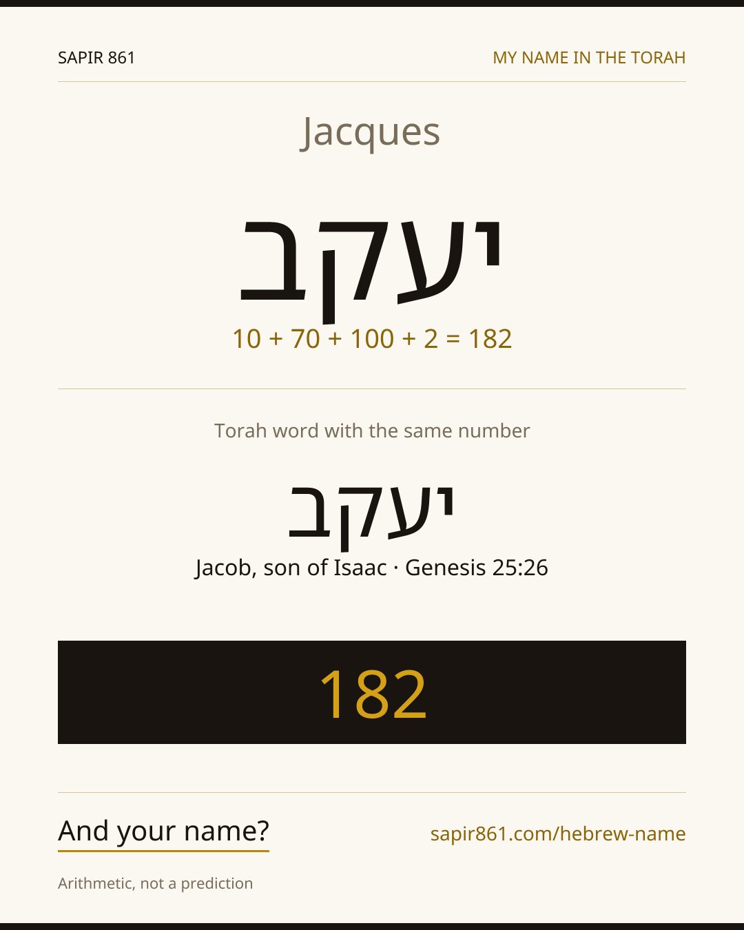 Jacques — יעקב