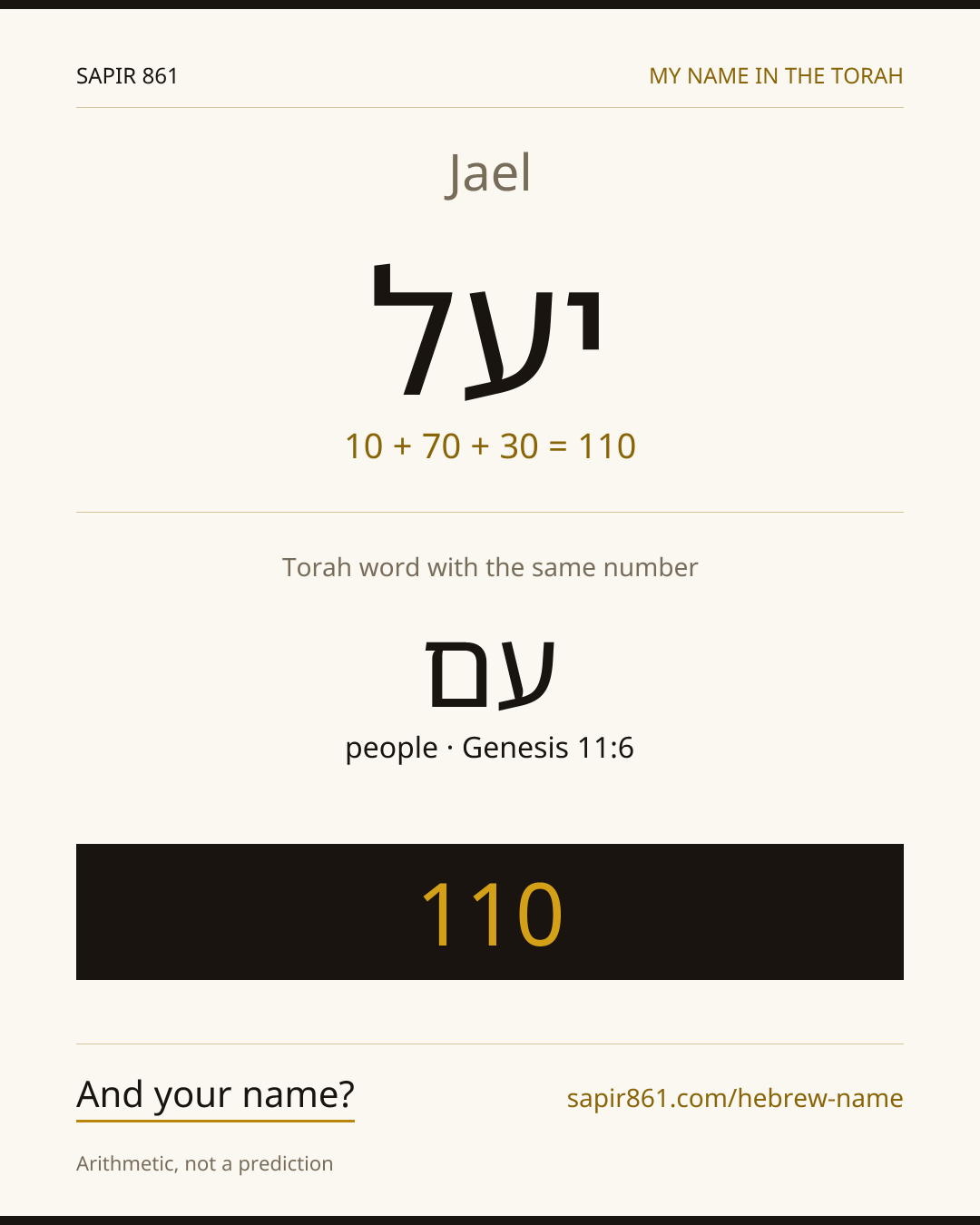 Jael — יעל