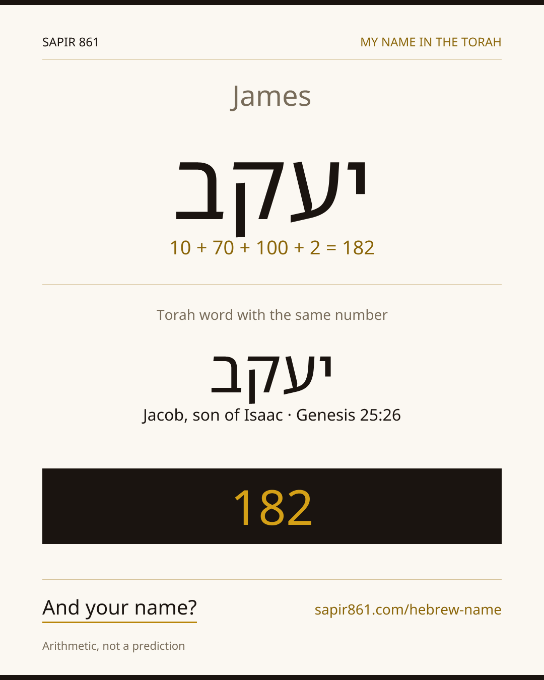 James — יעקב