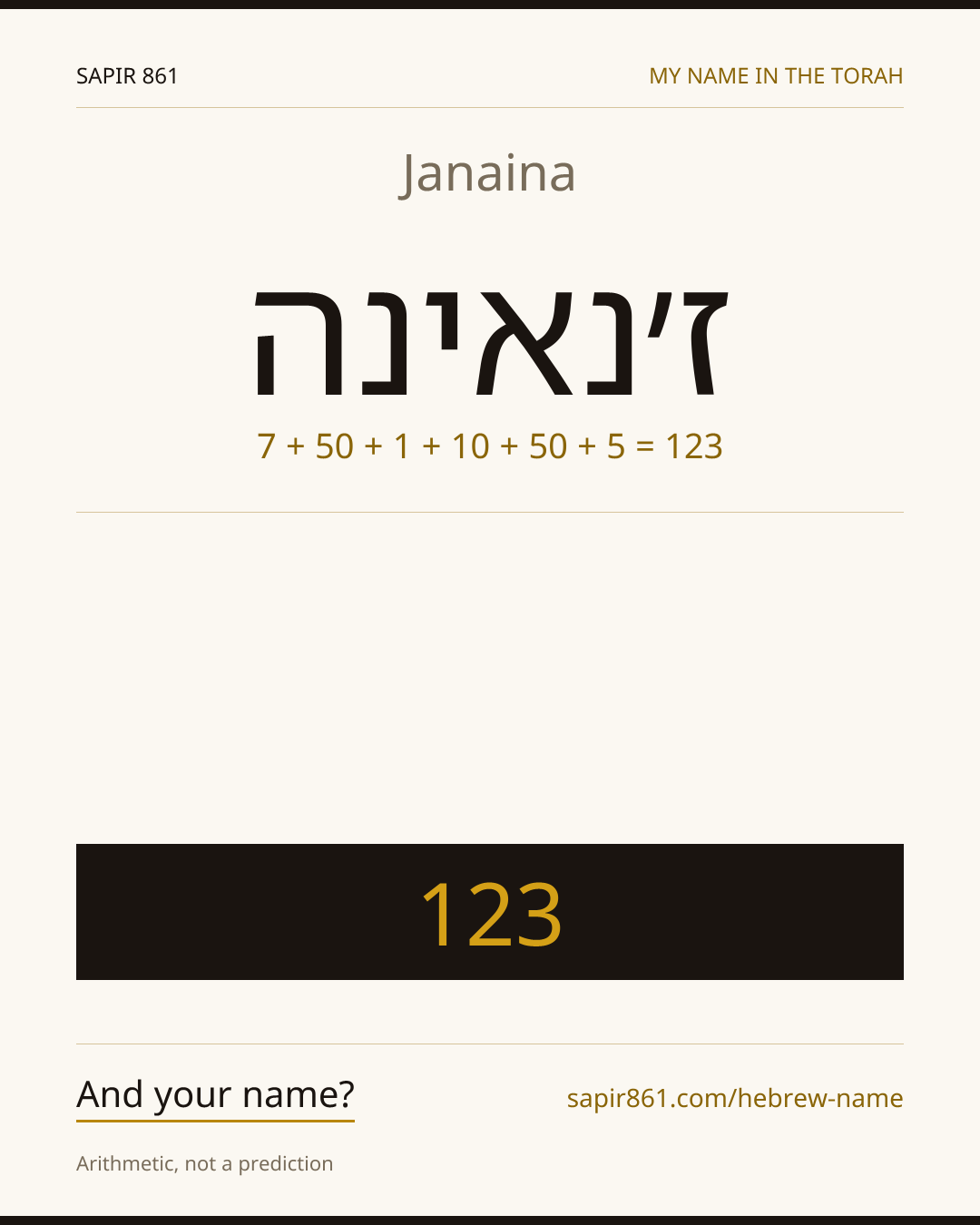 Janaina — ז׳נאינה
