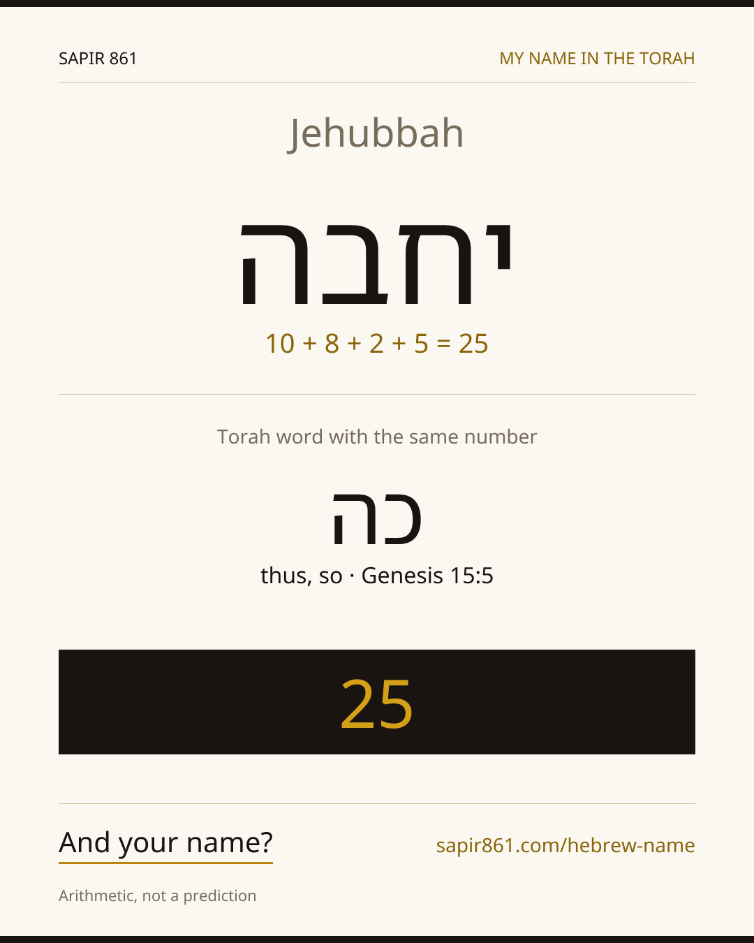 Jehubbah — יחבה
