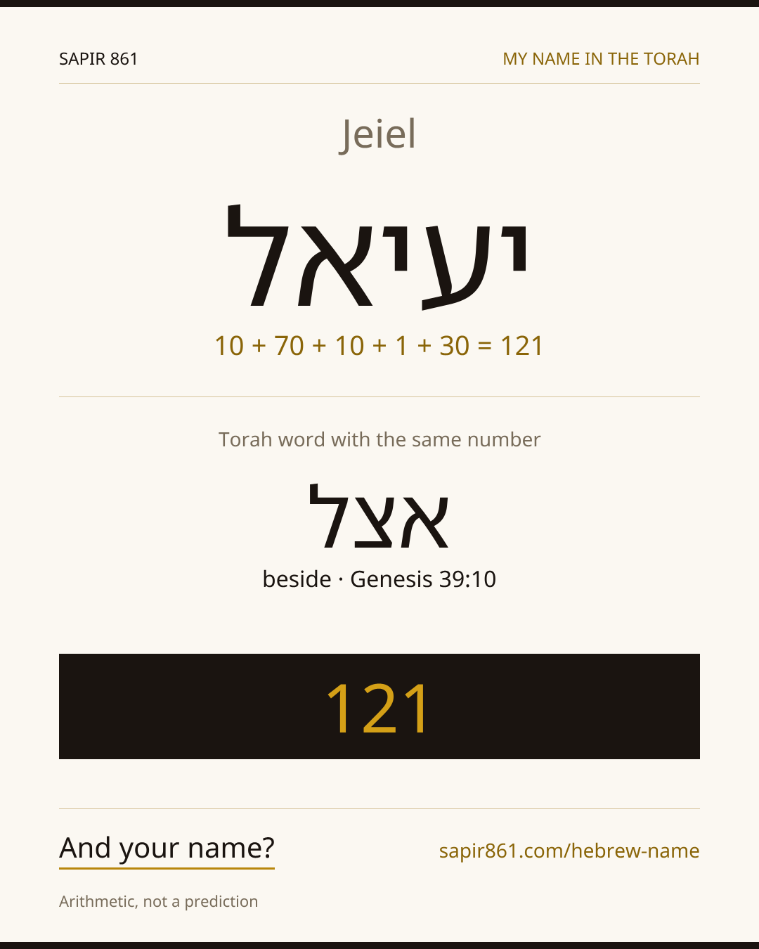 Jeiel — יעיאל