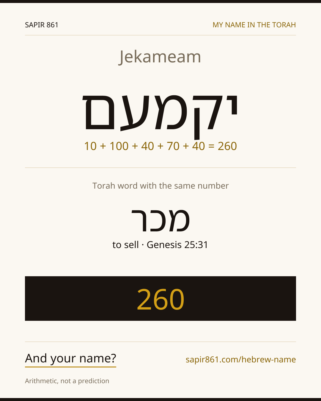 Jekameam — יקמעם