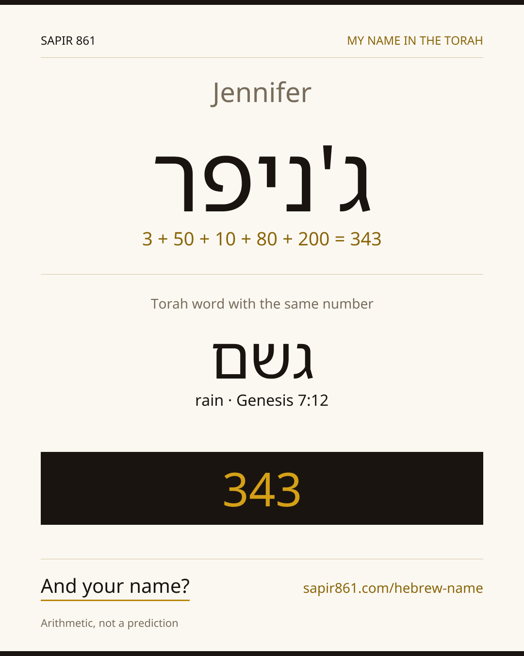Jennifer — ג'ניפר