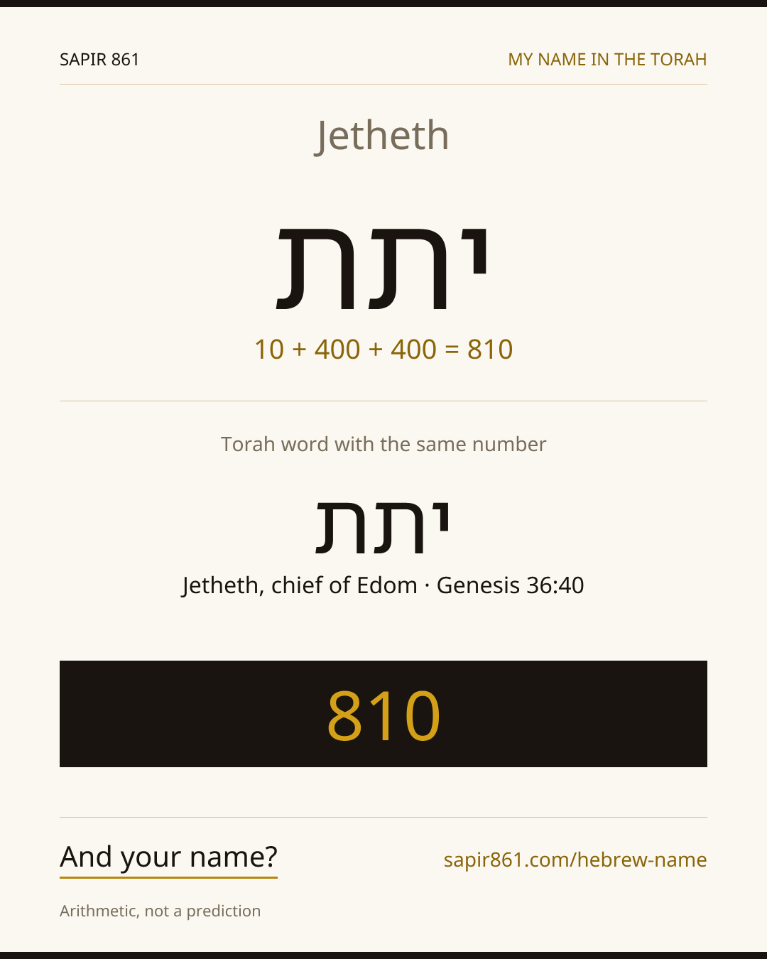 Jetheth — יתת