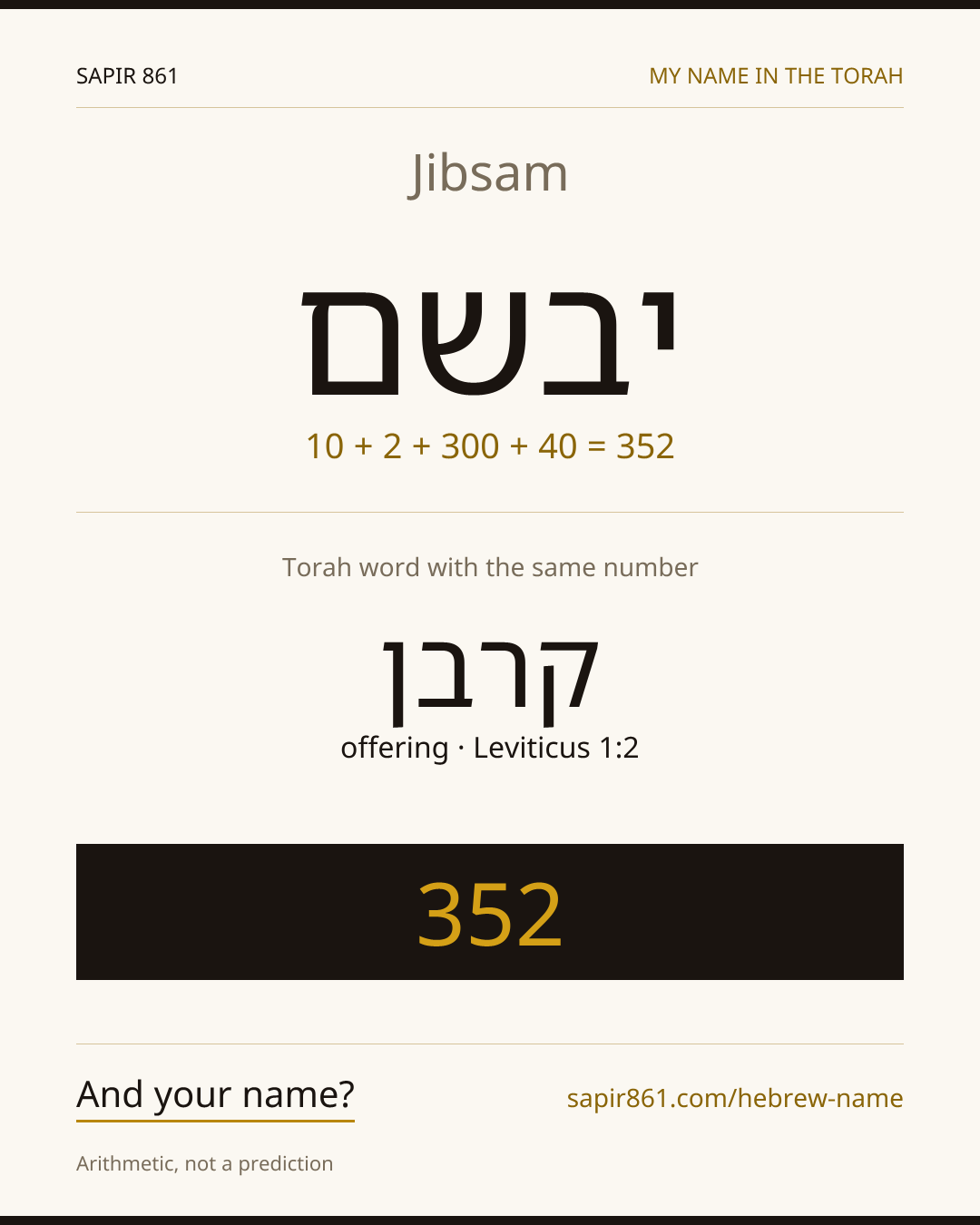 Jibsam — יבשם