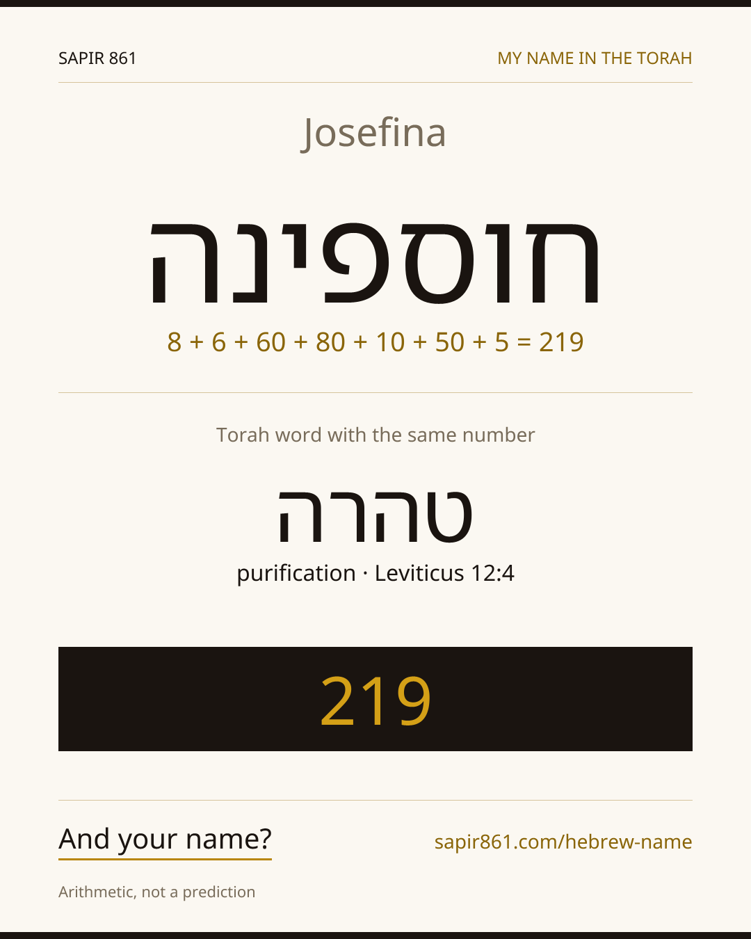 Josefina — חוספינה